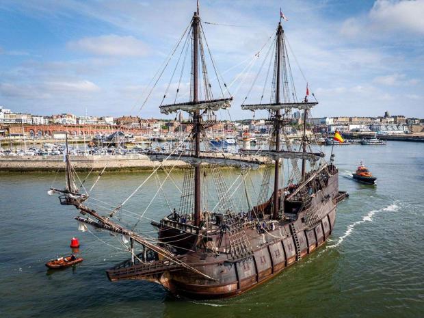 The Galeón Andalucía Set to Sail into Whitehaven Harbour